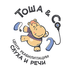 Логотип Центра реабилитации слуха и речи "Тоша и Co"