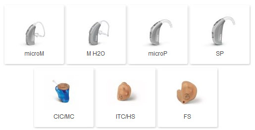 Модельный ряд слуховых аппаратов Далия (Dalia Phonak)